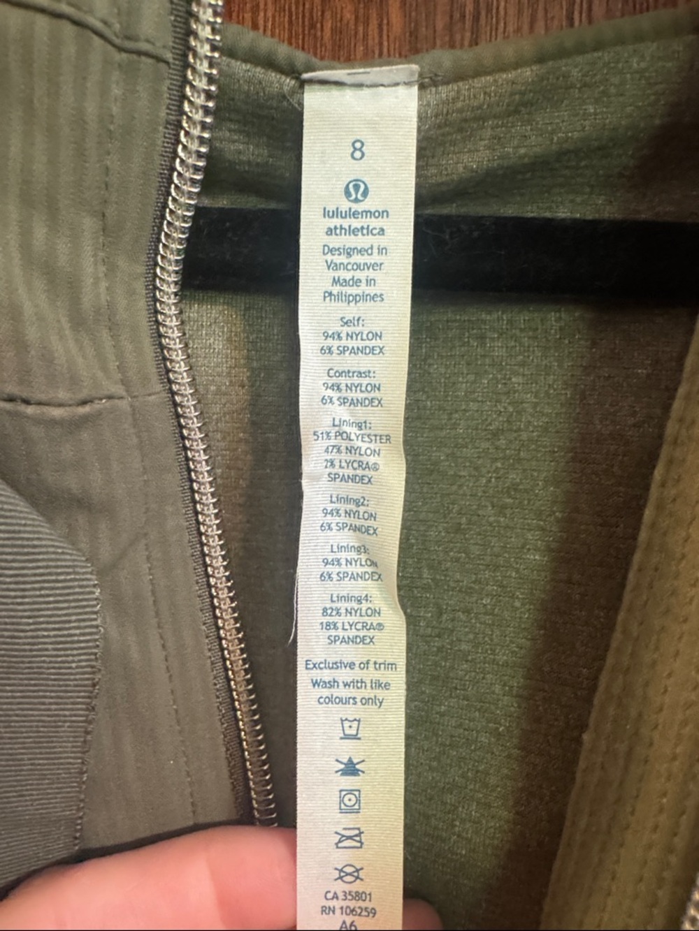 Lululemon Yogi Anorak Jacket - fatigue green - Picture 6 of 14